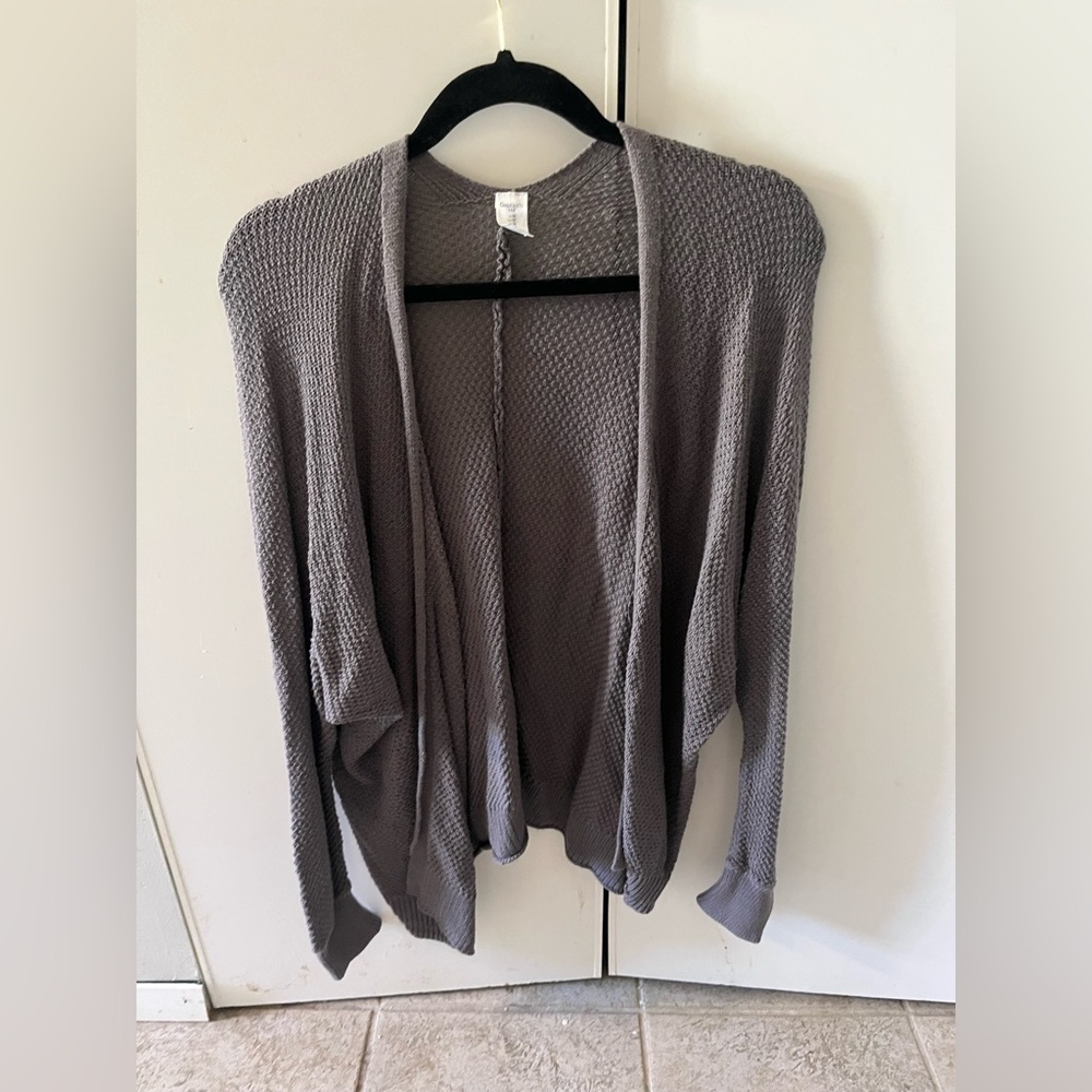 GapBody Gray Knit Cardigan